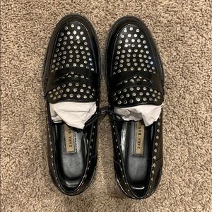 Zara studded loafers